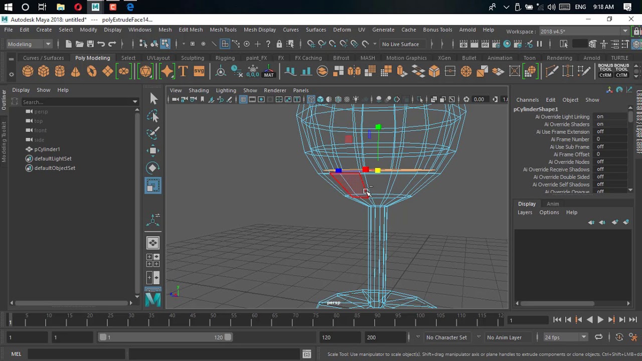 01_MAYA Basic Modeling Tutorial ( Kurdish ) - YouTube