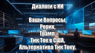 Диалоги с ИИ. Ваши вопросы, Рерих, Трамп и еврейство, Ф.Трамп, Тик Ток в США и Альтернатива.