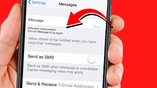 iMessage activation unsuccessful turn on iMessage to try again | iMessage activation unsuccessful 16