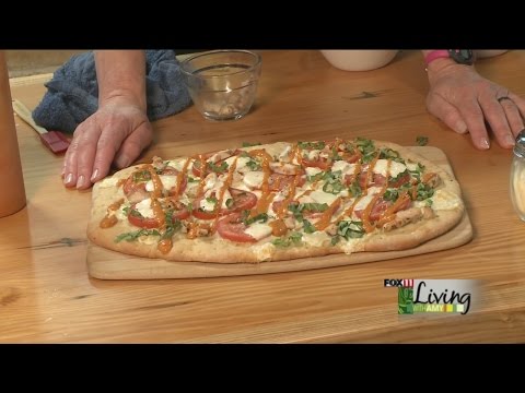 Grilled Chicken Margherita Flatbread Grilled Chicken Margherita Flatbread