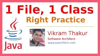 29 - One File One Class Practice - Java Training By eZeon