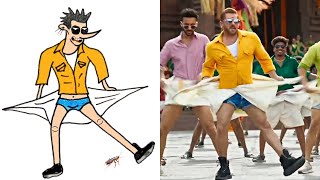 Yentamma | Kisi Ka Bhai Kisi Ki Jaan Drawing Memes | Salman Khan, Ram Charan, Pooja He #crazyfunarts