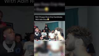 Nle Choppa Does Crip Handshake With Adin Ross