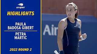 Paula Badosa Gibert vs. Petra Martic Highlights | 2022 US Open Round 2