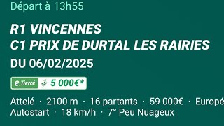 Yan Pronostic Pmu Quinté Du  jeudi 6 février 2025 🍀