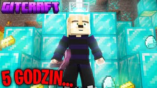 KOPAŁEM W NOWYCH JASKINIACH PRZEZ 5 GODZIN I ZNALAZŁEM TO... (Minecraft Gitcraft)