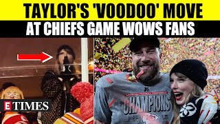 ON CAM: Taylor Swift 'Prays' At Kelce's Game; Fans Chant 'Taylor Voodoo' | Chiefs | Super Bowl