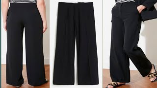 Very Easy Pant Trouser Cutting And Stitching Women's Pant Cutting And Stitching  || Plazo Pant |