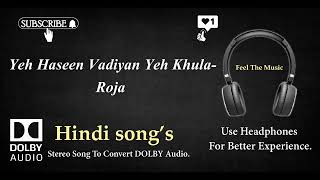 Yeh Haseen Vadiyan Yeh Khula Aasman - Roja - Dolby audio song