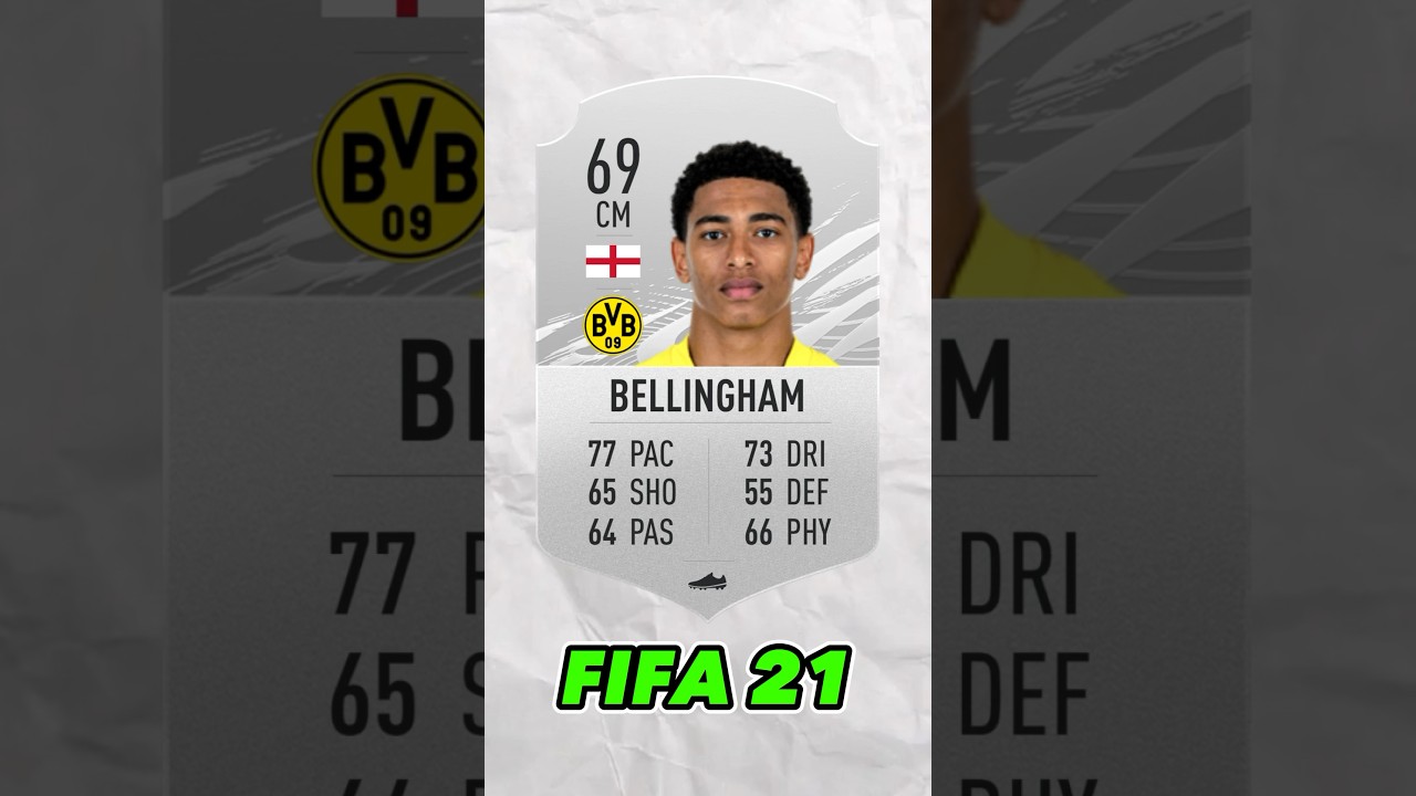 Jude Bellingham FIFA Evolution FIFA 21 - FC 24! #eafc24 #fifa #football ...