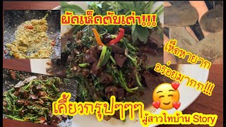 ผัดเห็ดตับเต่า ของหายาก อร่อยมากๆ