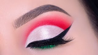 Christmas Eye Makeup Tutorial | Xmas Cut Crease Tutorial