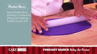 How to Roll Out Fondant - Fondant Basics Part 2 - Cake Boss Baking