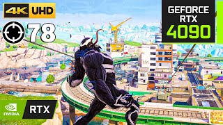 Fortnite 78 ELIMINATION Gameplay (Venom) | RTX 4090 + 4K MAX Settings + Ray Tracing ON