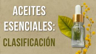 ACEITES ESENCIALES💧: ¿Cómo se Clasifican? 📚 - Matilde García