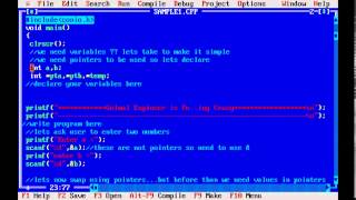 7 interview questions C Programming Swapping two Numbers using pointers