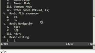 Vim Screencast Tutorial #1 - Basics