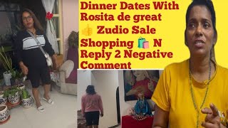 Dinner Date With Rosita de Great 👍🏽 Zudio Sale 🛍️ shopping And Reply in back to comm￼ent.to comment