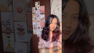 Garnier Plum Red | hair transformation | Brown to red #garnier #haircolour #trending #lovelyhair