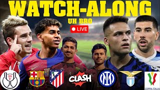 BARCELONA vs ATLETICO MADRID | INTER vs LAZIO LIVE Score | LIVE Watchalong \u0026 Reaction 2025