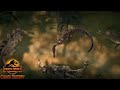Suchomimus Vs Stegosauruses! Jurassic World Chaos Theory Season 2 Clip