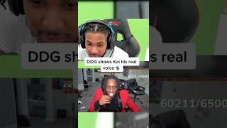 DDG uses his real voice on stream #kaicenat #ddg #stream #shorts