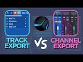 Track vs Channel Stem Exports in Studio One