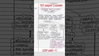 TET paper 2 exam -  child and development unit -1