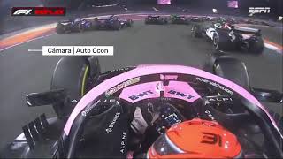 Ocon \u0026 Colapinto crash onboard | F1 2024 Qatar