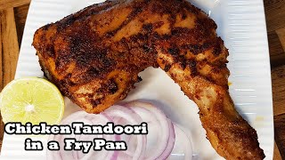 Chicken Tandoori in fry pan l Tandoori chicken recipe in hindi at home l Cooking with benazir