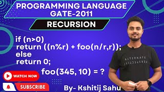 Programming Language GATE-2011 Problem Solution
