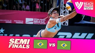 Andressa / Vitoria vs. Carol / Barbara - Semi Final Highlights Uberlândia 2022 #BeachProTour