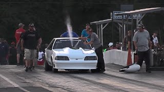 Nitrous Fire And Boom  Hitman Productions Mike (Hit Man) Hill Carolina Dragway