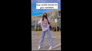 Your outfits based on your aesthetic #shorts #aesthetic #vintage #lightacademia #egirl #skatergirl