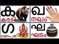 Learn Malayalam Consonants(വ്യഞ്ജനം, vyañjanam)|Malayalam Alphabet Malayalam Aksharamala|ക ഖ ഗ ഘ ങ