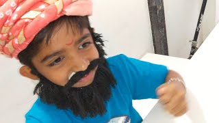 શિવાજી ની દાઢી મુછ ઘરે બનાવવાની સરળ રીત/ Beard and muchh craft ideas