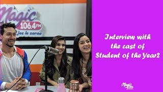 Student of the year 2 Cast Interview | Tiger Shroff | Ananya Pandey | Tara Sutaria | RJ Sapna