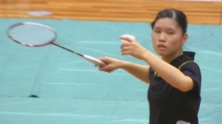 【バドミントン】インカレ女子シングルス決勝【朝岡依純（龍谷大学） vs 杉野文保（龍谷大学） 】Intercollegiate Badminton Championships Japan