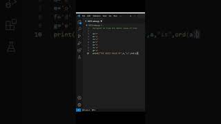 Find ASCII Value of Character in Python Programiming #ascii #character #pythonprogramming #python