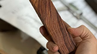 Amazing transformation ￼ cocobolo plank into a soulful