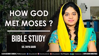 God is calling you | Bible Study Live | God's Calling upon Moses | Sis. Divya David | Nov 18, 2020