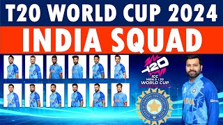 T20 World Cup 2024 India Squad: India squad for ICC T20 World Cup 2024