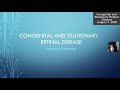 Congenital and Stationary Retinal Disease