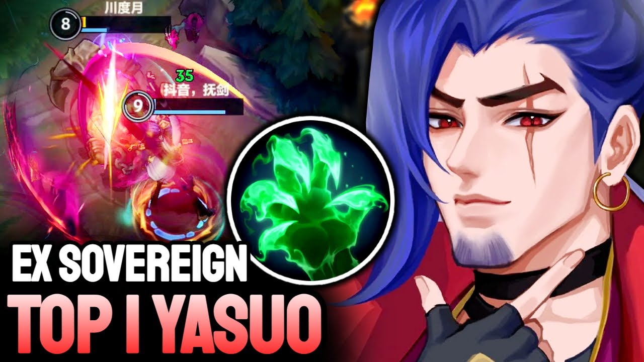 WILD RIFT YASUO - TOP 1 YASUO GAMEPLAY - EX SOVEREIGN RANKED - YouTube