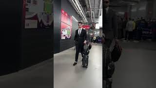Travis Kelce and Patrick Mahomes arrive in style for Super Bowl LVIII #shorts