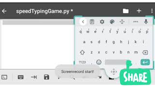 SPEED TYPING GAME IN PYTHON - threading