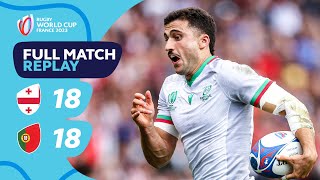 A DRAMATIC draw! | Georgia vs Portugal - Pool C | Rugby World Cup 2023 Full Match Replay