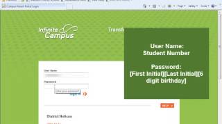 Infinite Campus Parent Portal - Student Version