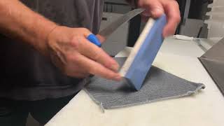 Knife Sharpening on combo stone, simple easy instructions