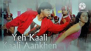 YE KAALI KAALI AANKHEN - BAAZIGAR (1993) MP3 SONGS||The song is sung by Anu Malik,Kumar Sanu